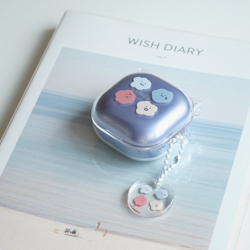 喜怒哀乐 Samsung Galaxy Buds 系列 耳机保护套 耳机壳 - 耳机收纳 - 塑料 透明