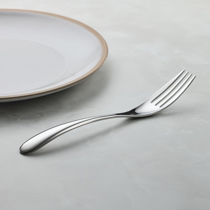 日本山崎金属 - HOME FESTA系列 - 不锈钢叉  (183 mm) - 餐刀/叉/匙组合 - 其他金属 银色