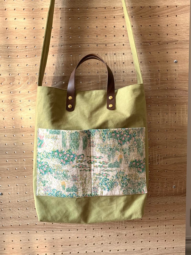 定制帆布包 x 内层防泼水 x 水壶隔层 x 背带防滑 - 侧背包/斜挎包 - 棉．麻 