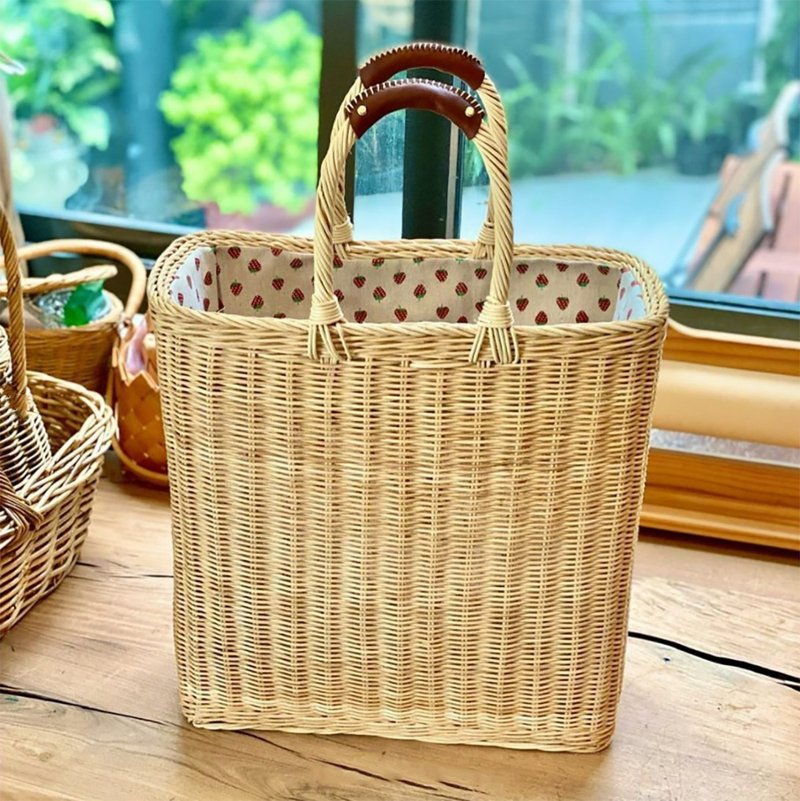 藤编篮筐按书型烛芯 - 手提包/手提袋 - 其他材质 