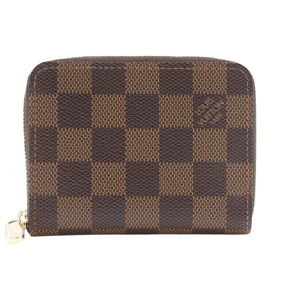 【日本直送】路易威登 LOUIS VUITTON Zippy Coin Purse 零钱包 N63070 Damier Ebene 帆布 中性【二手】 - 零钱包 - 人造皮革 咖啡色