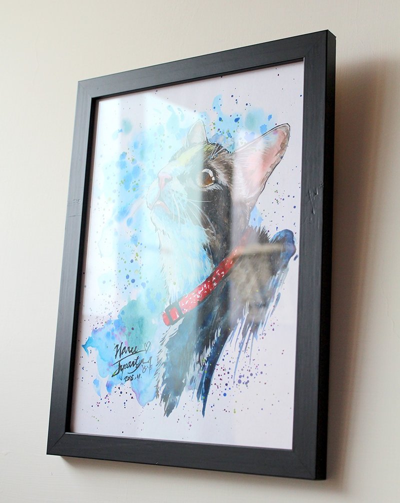 260画框(宠物水彩插画画像"加购"画框专用) 请勿单独订购 - 其他 - 木头 黑色