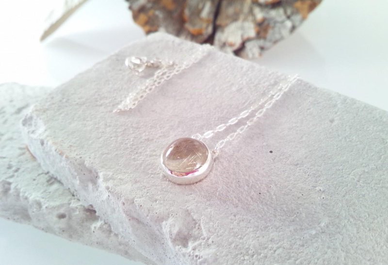 Rutile Quartz Crystal Necklace - 项链 - 宝石 