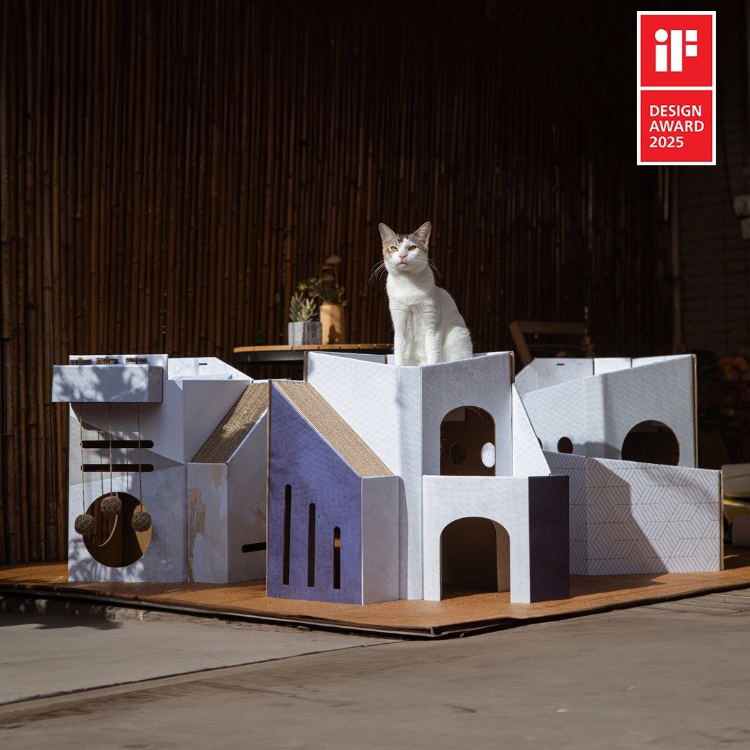 Mini Cat Mansion 折叠式猫屋 (2025 iF Design Award) - 抓板/跳台 - 纸 