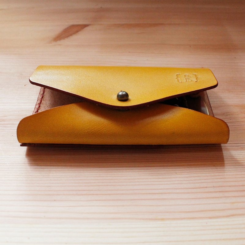 SAMPLE SALE∣信封钥匙套-黄色 - 钥匙链/钥匙包 - 真皮 黄色