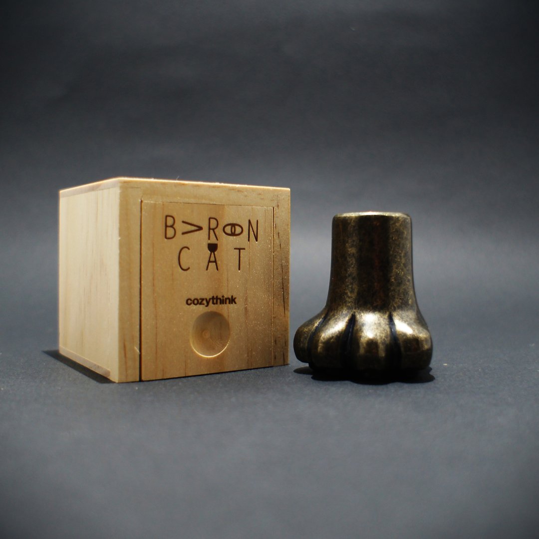 Baron Cat 猫男爵足迹笔座封蜡章 /【藏青】/ 青铜 - 印章/印台 - 其他金属 金色
