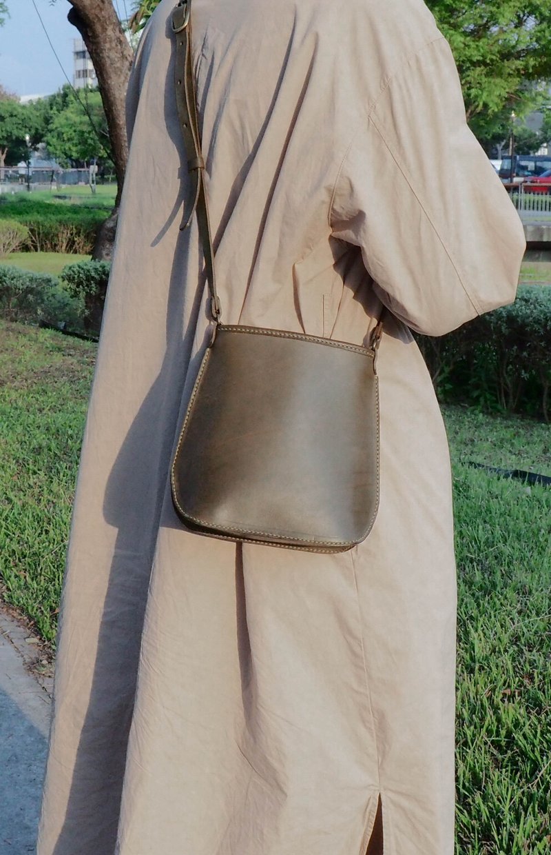 捕鱼包/侧背包 - 侧背包/斜挎包 - 真皮 绿色