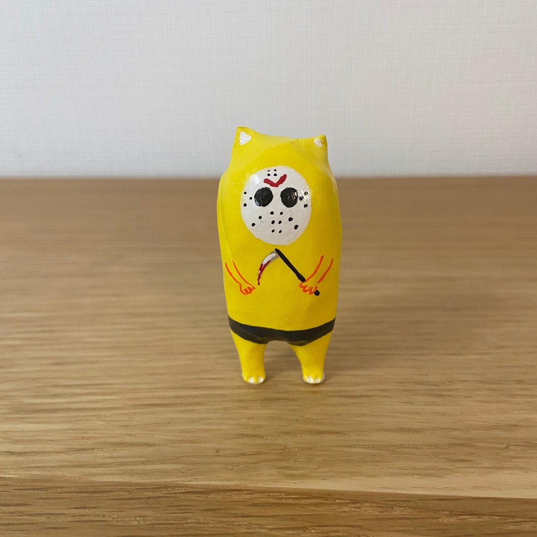mask yokai - 摆饰 - 粘土 黄色