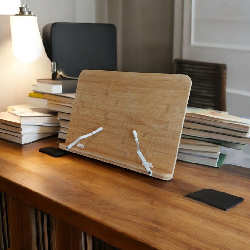 竹制多功能阅读用书架 - 其他 - 竹 卡其色