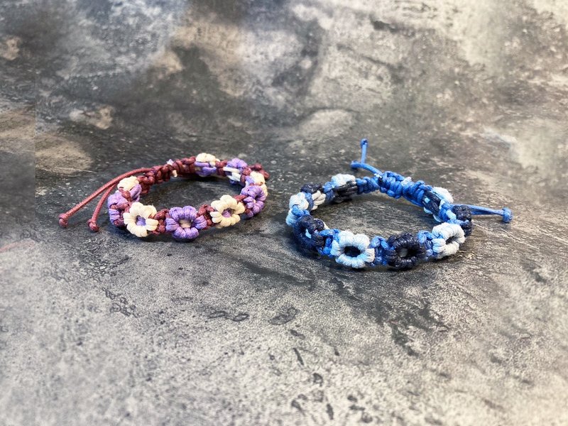 【冲浪小花】 冲浪绳 编织手环 - 手链/手环 - 其他材质 多色