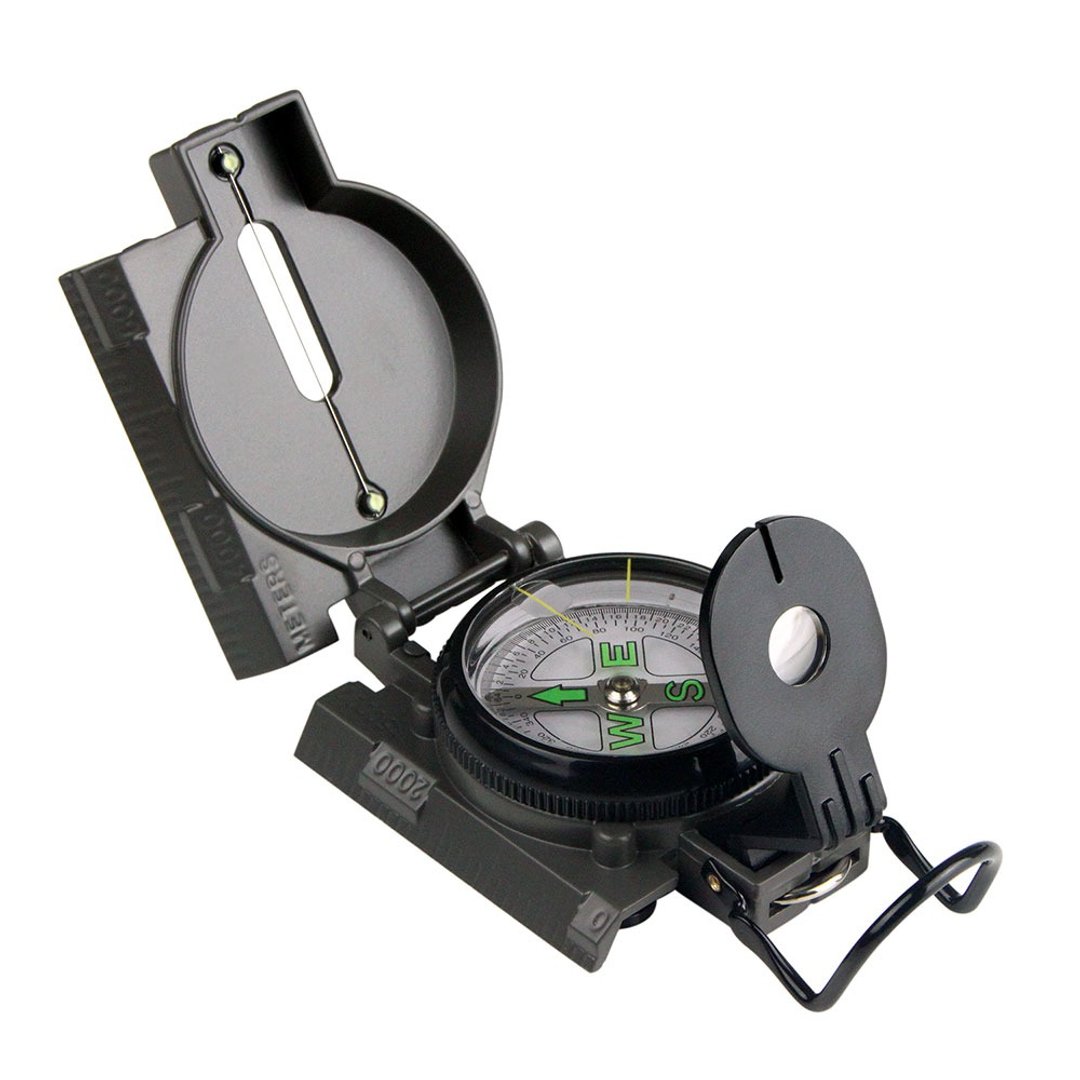 Army Lensatic Compass 军用透镜式指北针【B101】 - 地图 - 铝合金 黑色