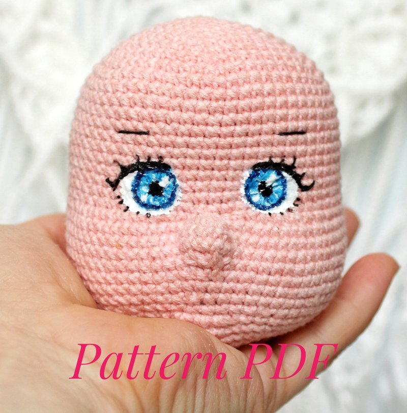钩针娃娃眼睛 PDF 英文 - 刺绣眼睛 amigurumi 娃娃教学视频 - 手工艺教程/工具书 - 其他材质 