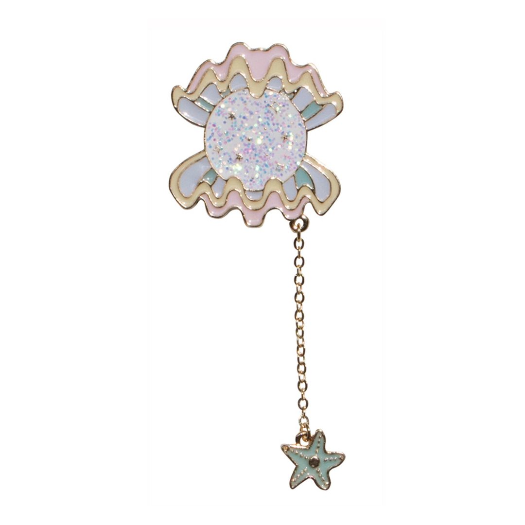 Shining Snowball Insie The Shell Badge - 徽章/别针 - 其他金属 
