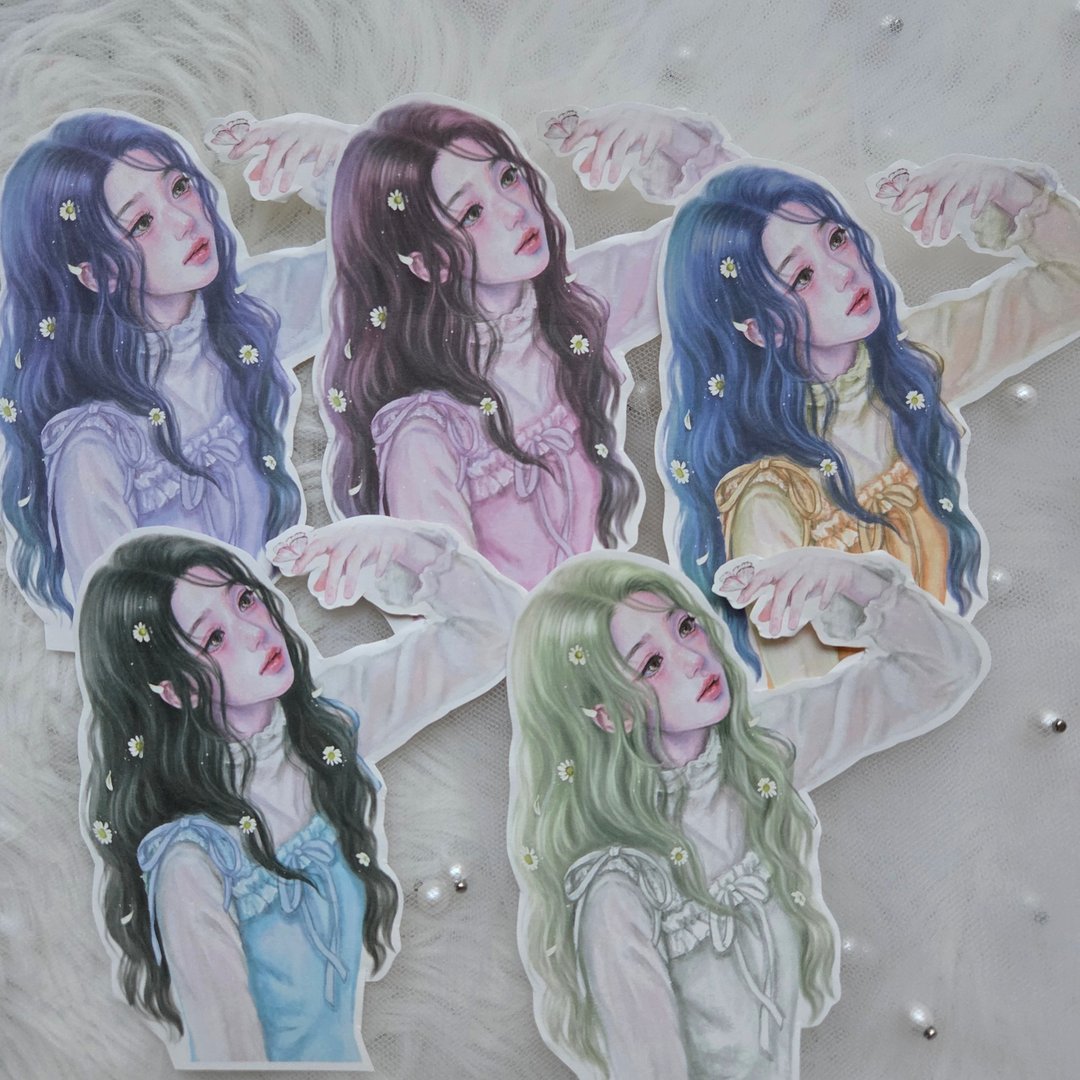 雏菊贴纸全套组 - 贴纸 - 纸 多色