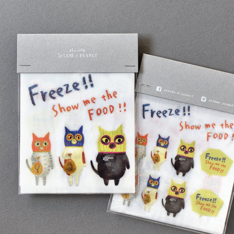 小抢匪感压转印贴纸 - 贴纸 - 防水材质 多色