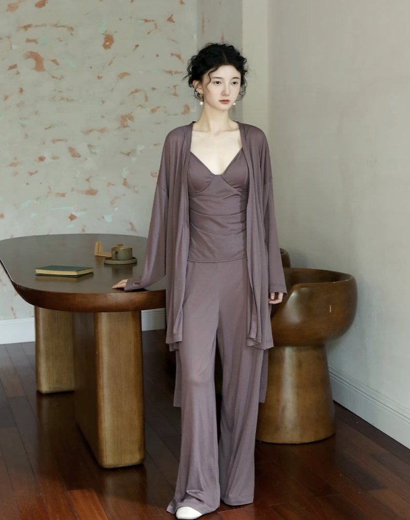 云肤 / 针织睡袍家居服套装 / 天丝羊毛 - 居家服/睡衣 - 其他材质 多色
