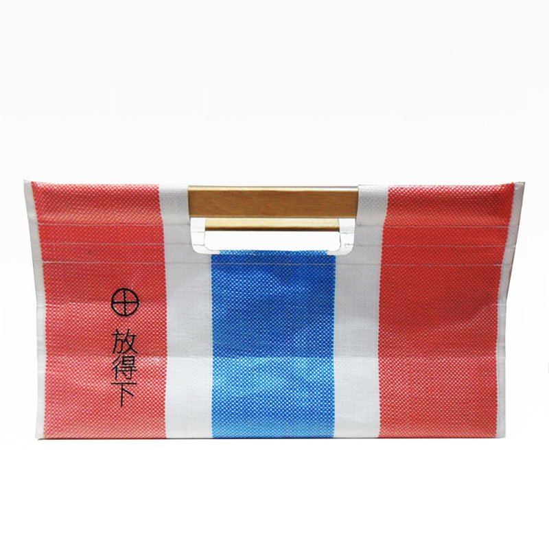 红白蓝330 X 又一山人 - 放得下木柄手挽袋 - 手提包/手提袋 - 尼龙 