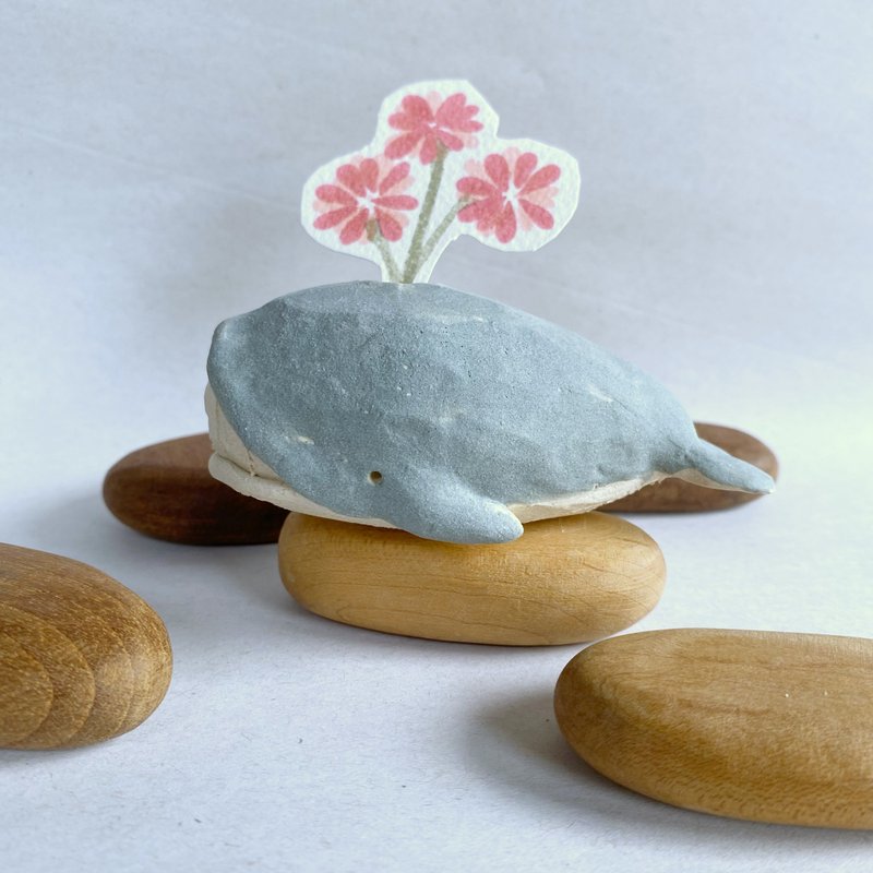 蓝鲸花瓶 / 手工陶瓷 - 花瓶/陶器 - 陶 蓝色