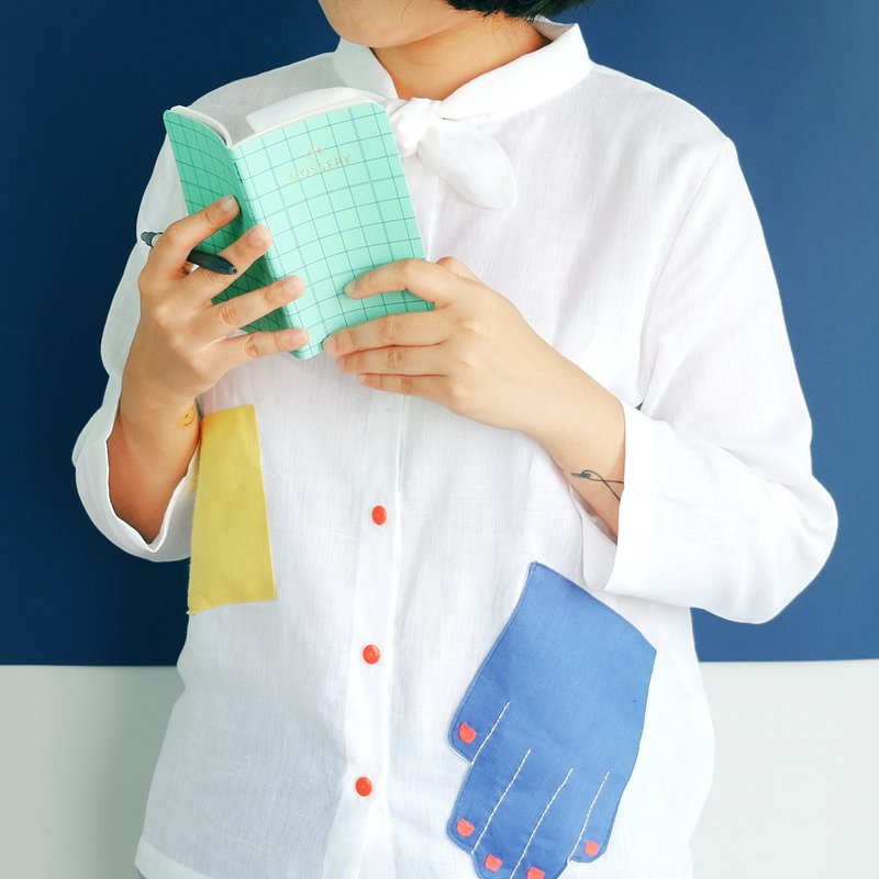 Handy Pocket Shirt - 女装上衣 - 棉．麻 白色