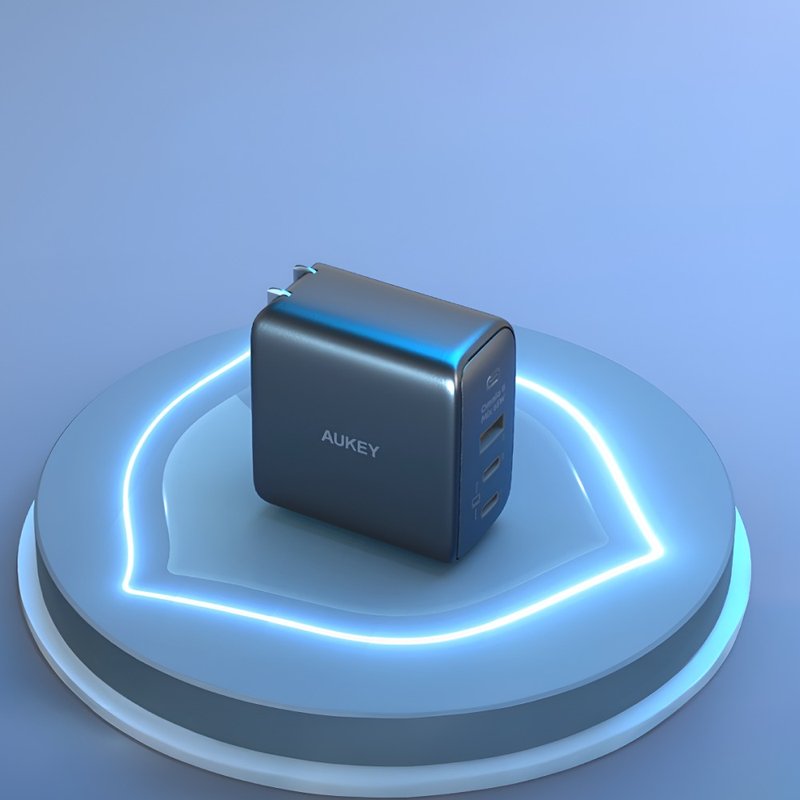 AUKEY Omnia II Mix 65W PA-B6T Type-C 氮化镓 PD快充充电器 - 手机配件 - 塑料 黑色