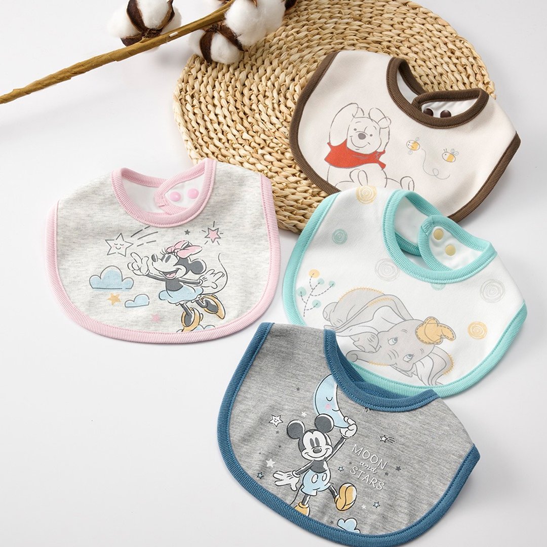 【Baby City娃娃城】迪士尼造型2入围兜组(多款任选) - 围嘴/口水巾 - 棉 多色