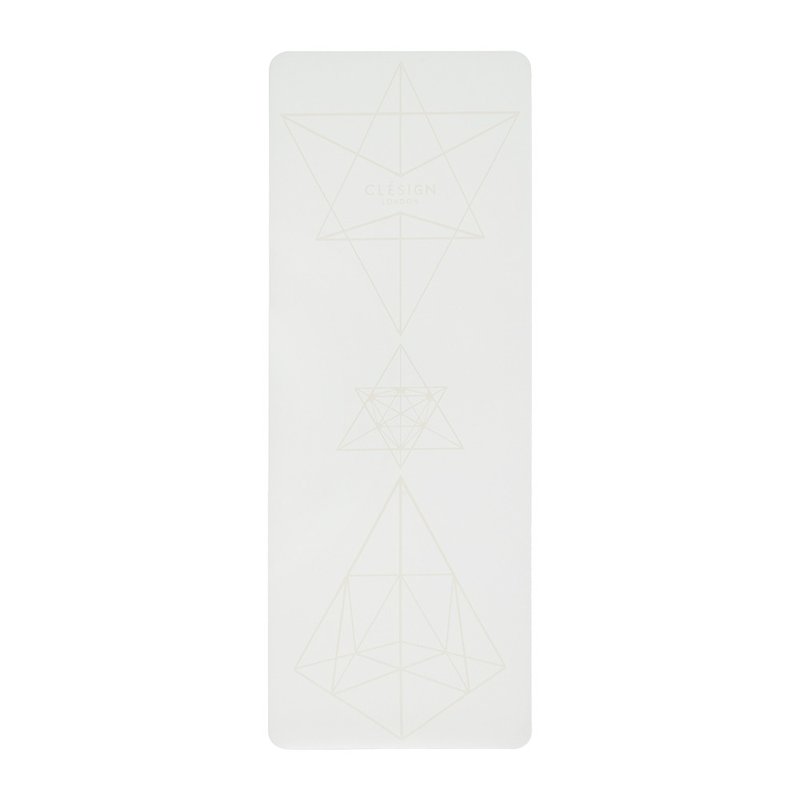 【Clesign】COCO Pro Yoga Mat 瑜珈垫 4.5mm - Pure White - 瑜珈垫 - 橡胶 白色