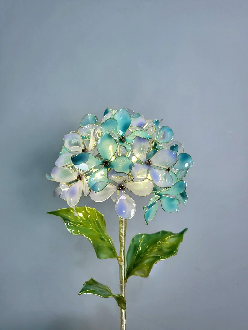 【诞生花灯】6月・绣球花。小夜灯。生日礼物 - 灯具/灯饰 - 树脂 