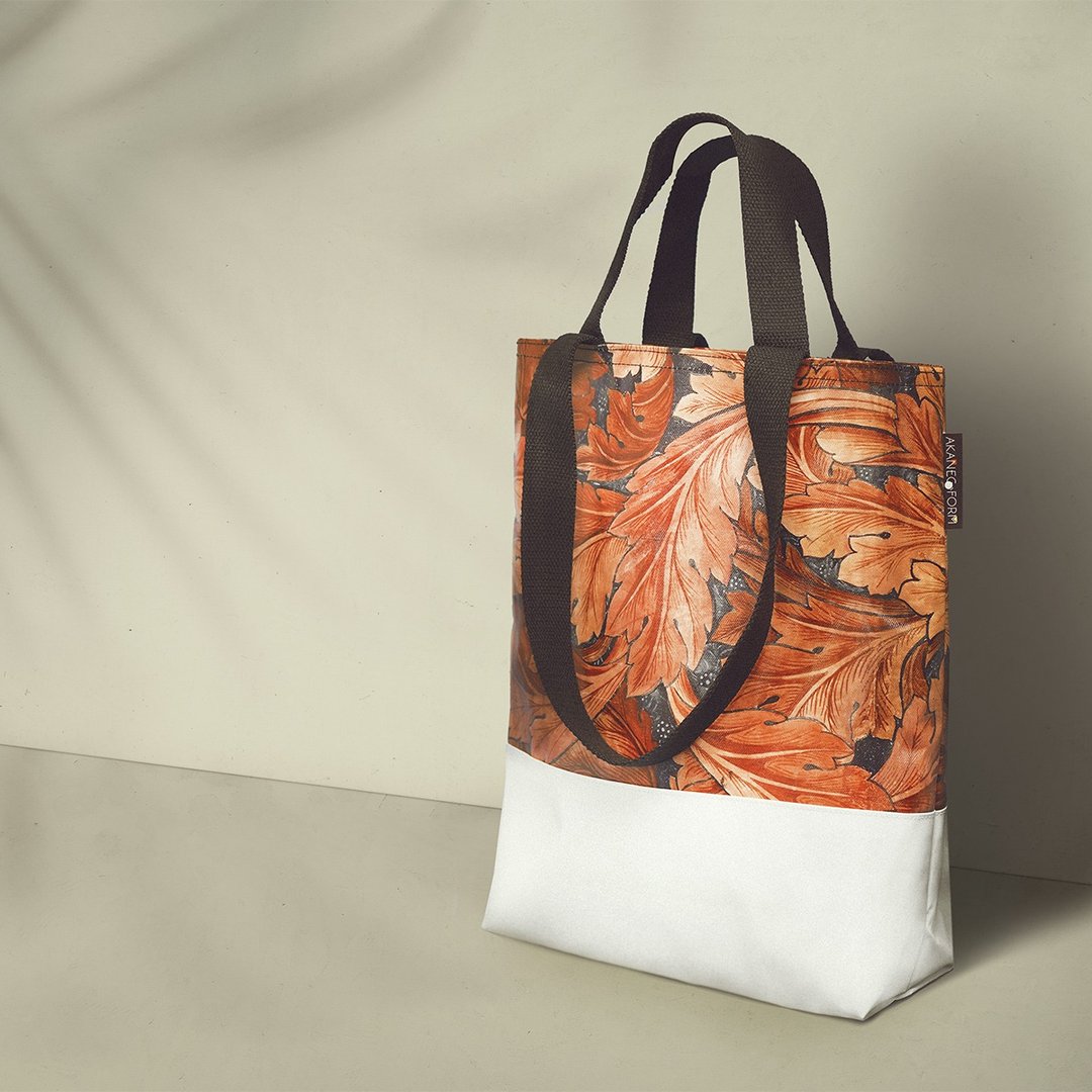 Canvas bag (AK-D-1021-Autumn) - 手提包/手提袋 - 其他材质 橘色
