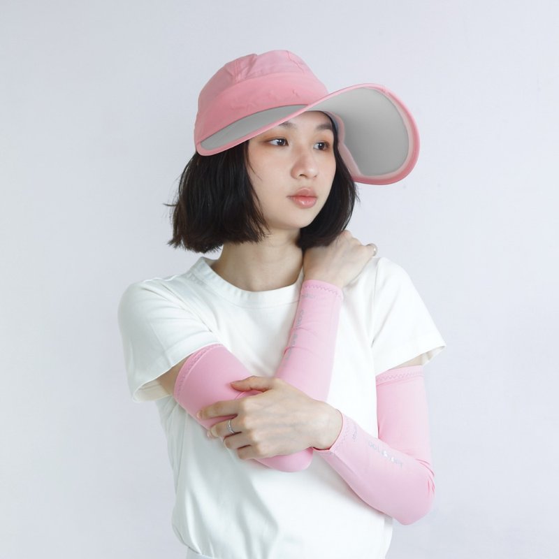 【MEGA COOUV】苹果光美肌帽/ 两用 防晒帽UV-537 高尔夫防晒帽 - 帽子 - 其他材质 粉红色