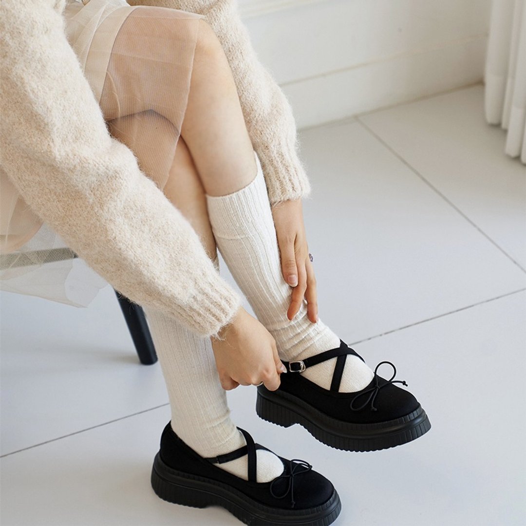 PRE-ORDER SPUR Charlie mary jane flatform 瑪麗珍 SA8006 BK - 玛莉珍鞋 - 其他材质 