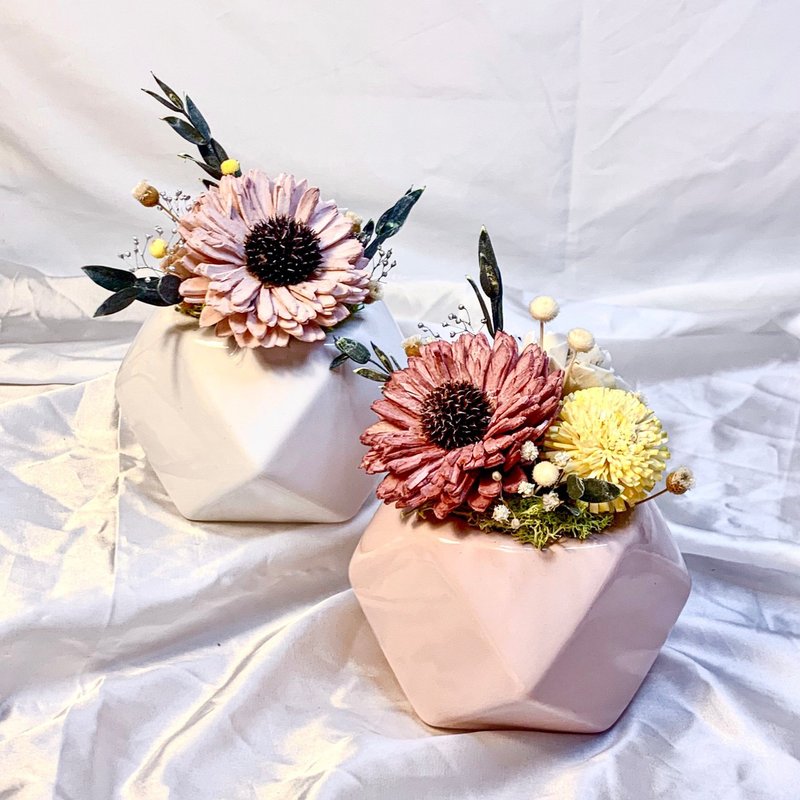 向日葵扩香花小桌花 - 干燥花/捧花 - 植物．花 
