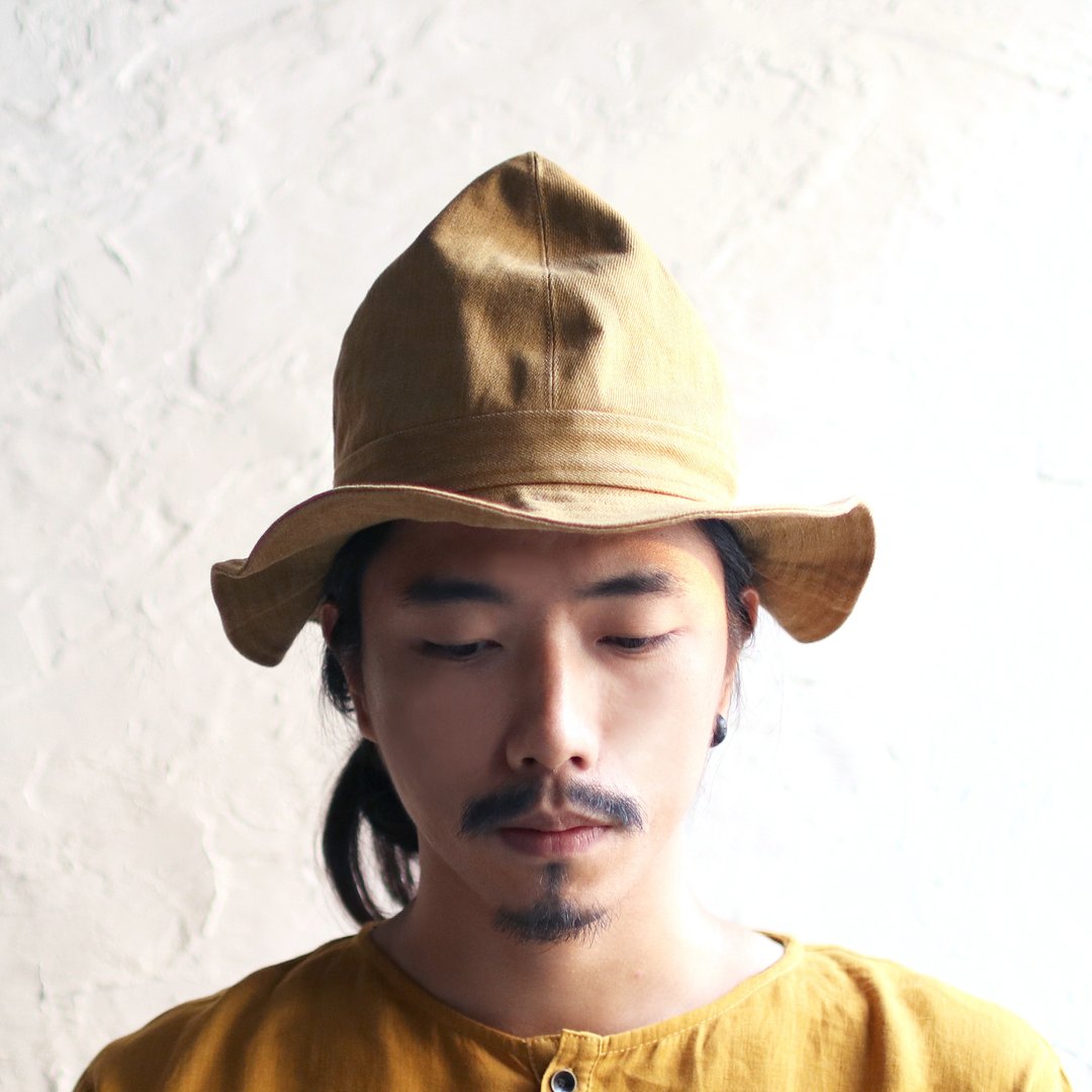 Omake Omabow BIO HAT (芥黄) - 帽子 - 棉 黄色