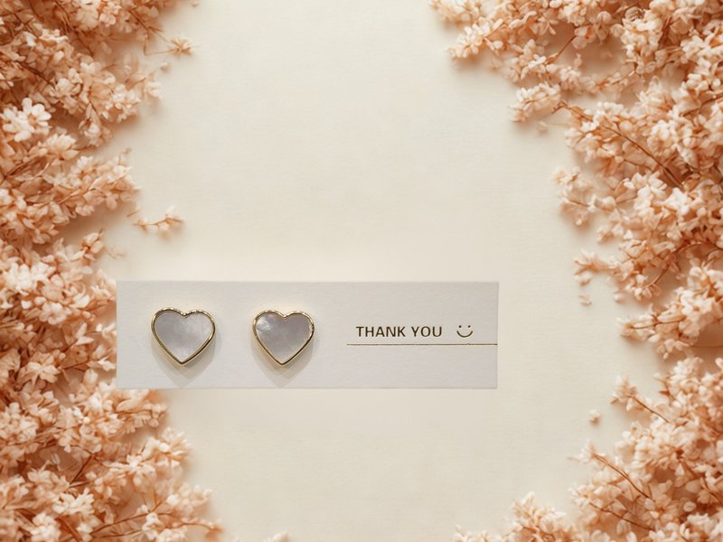 心之遥想 · 白贝母 · 晶石耳环 - 耳环/耳夹 - 水晶 紫色