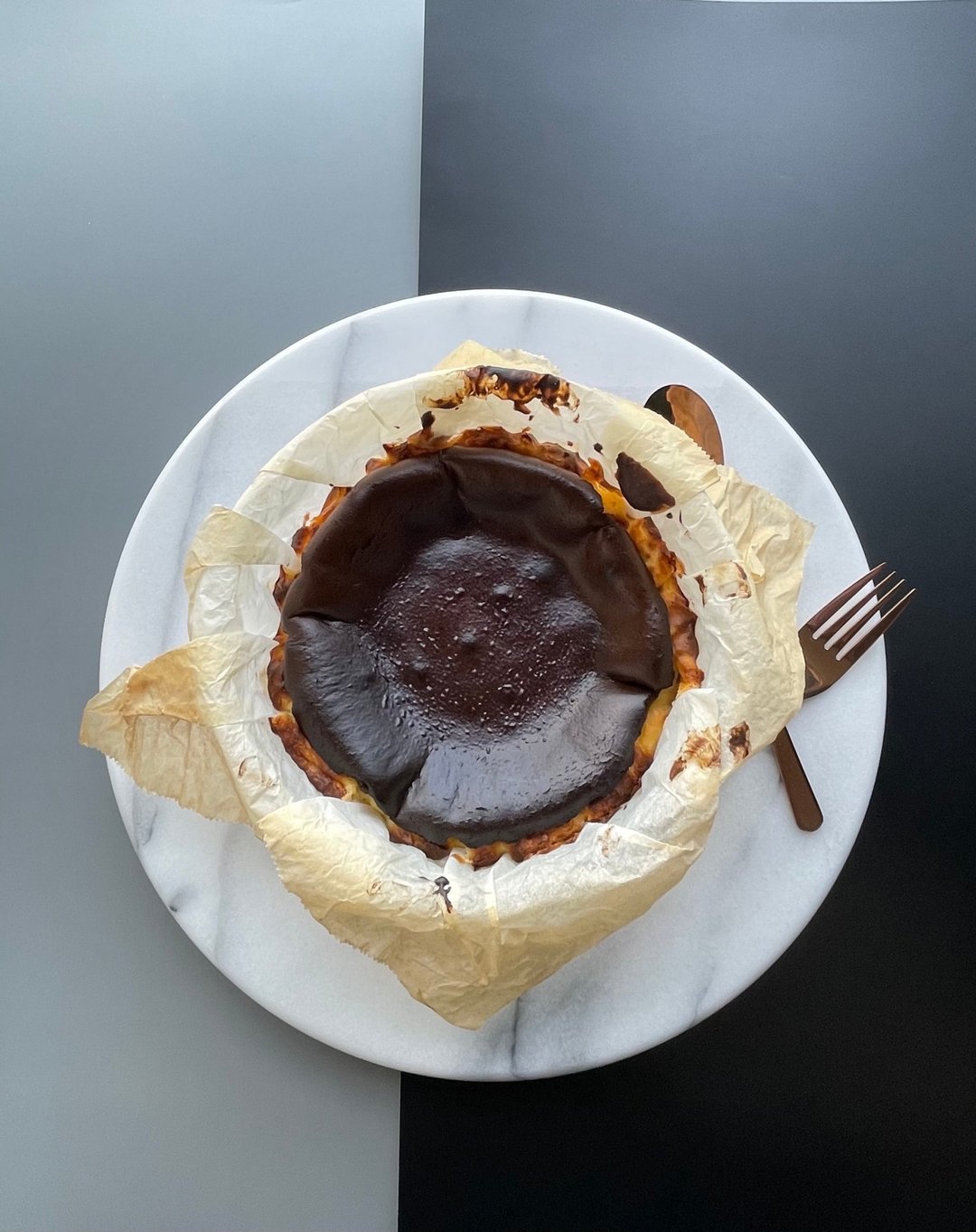 食甜三成-巴斯克奶酪(无麸质)cheesecake basque - 蛋糕/甜点 - 新鲜食材 