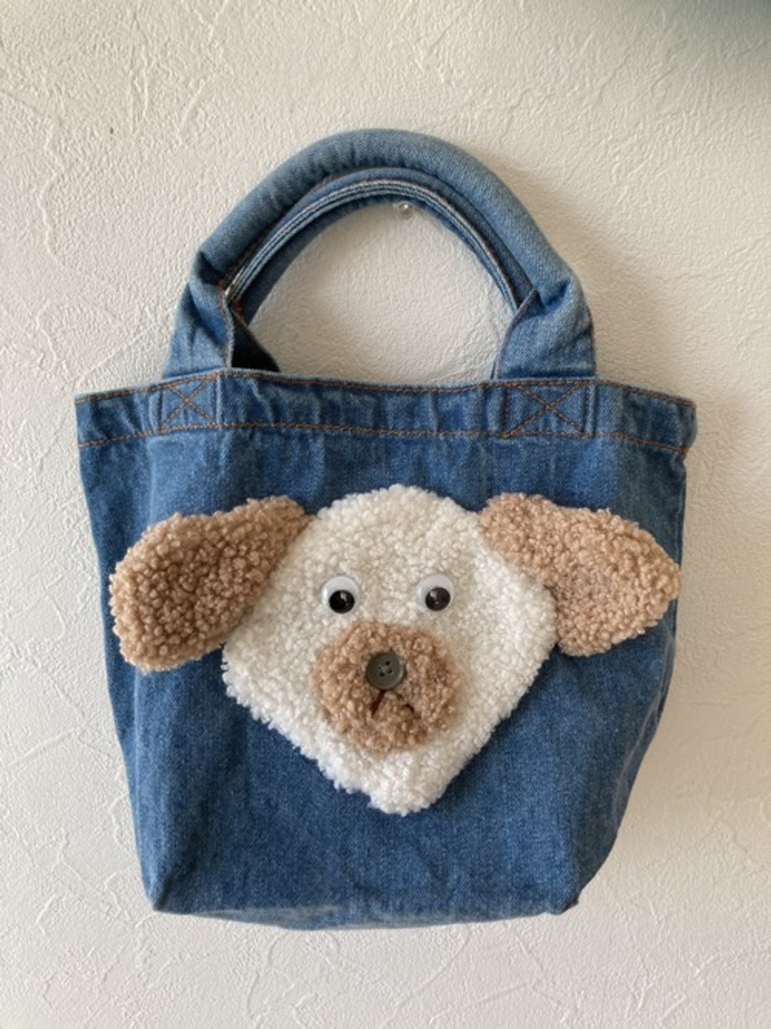 Dog denim bag ② - 手提包/手提袋 - 棉．麻 