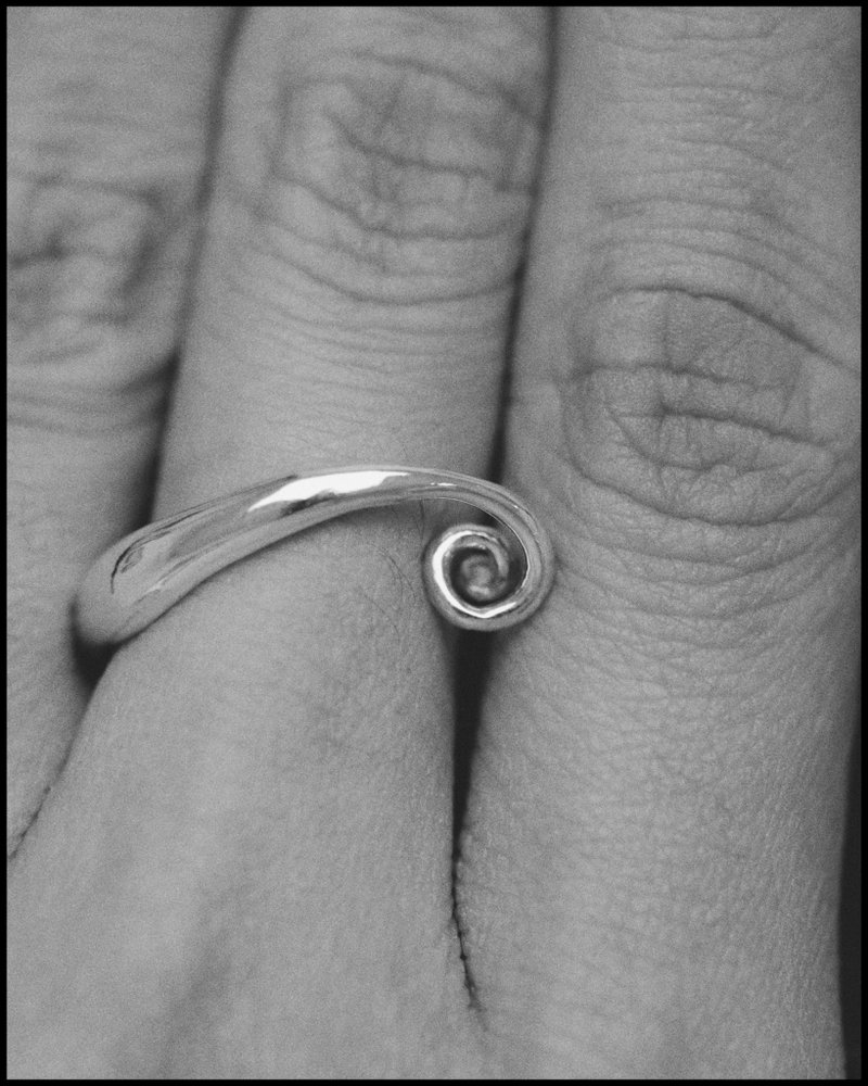 Swirl Ring | 漩涡戒指 - 戒指 - 纯银 银色