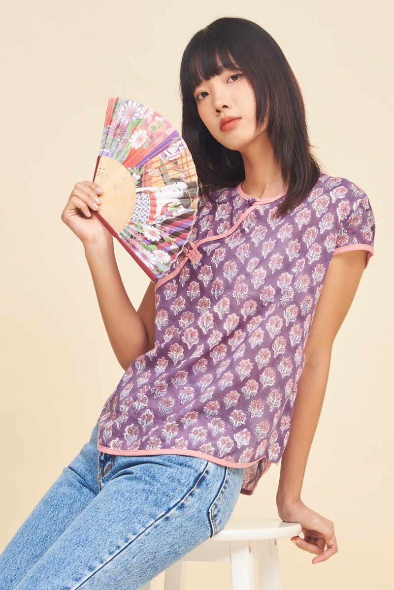 Mei Mei Top Chinese Style - 女装上衣 - 棉．麻 绿色