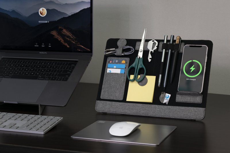 Clipboard Pro 多功能手提电脑随行15W 无线充电收纳板 |企业赠礼 - 手机充电及周边 - 环保材料 灰色