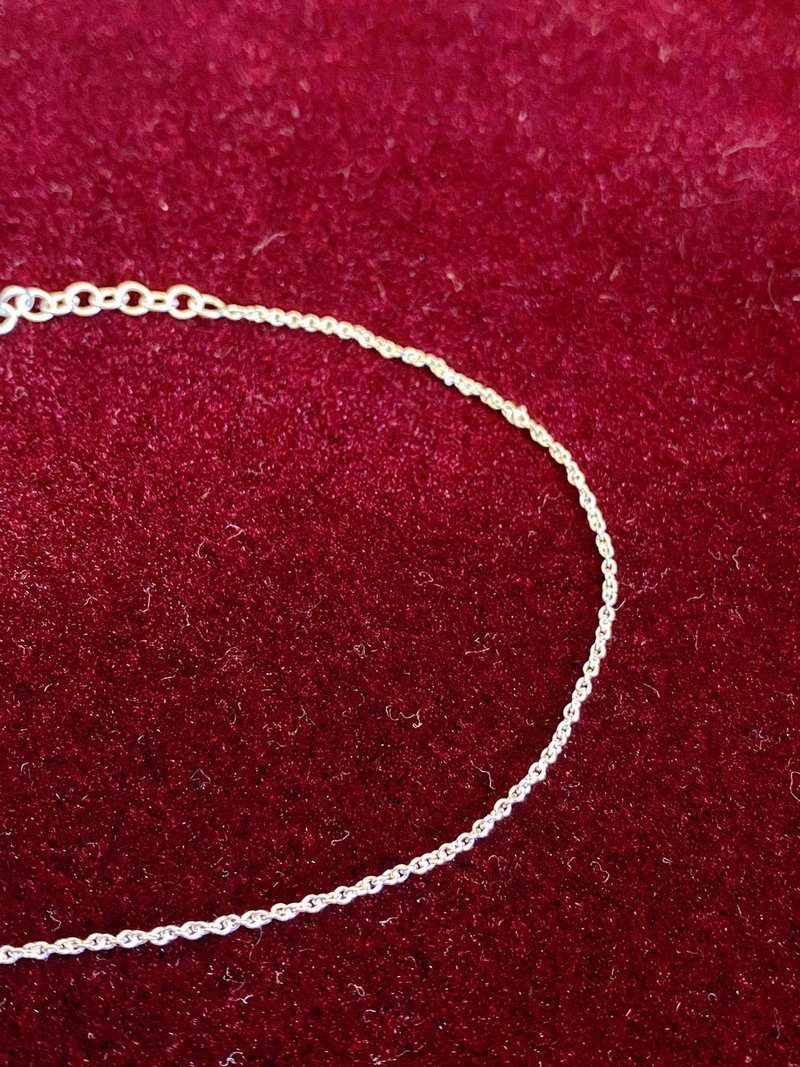 925纯银 基本款细手链 15+3cm延长链 - 手链/手环 - 纯银 银色