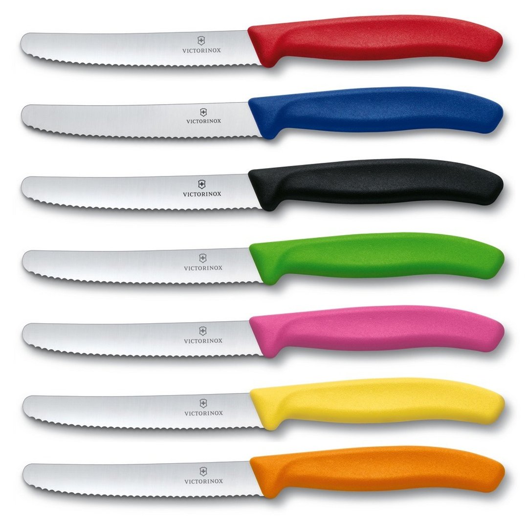 VICTORINOX 瑞士维氏 Swiss Classic 蔬果厨刀及餐刀 番茄刀 - 餐刀/叉/匙组合 - 不锈钢 多色