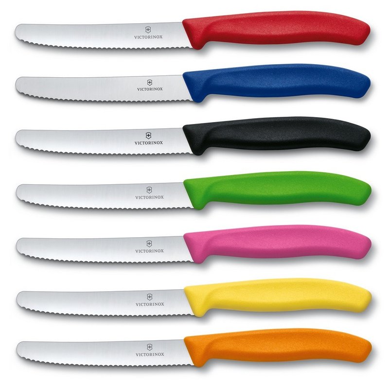 VICTORINOX 瑞士维氏 Swiss Classic 蔬果厨刀及餐刀 番茄刀 - 餐刀/叉/匙组合 - 不锈钢 多色