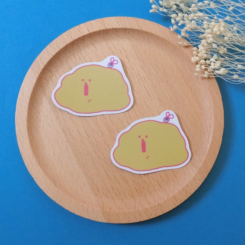 便便溶化了 / 小贴纸 - 贴纸 - 纸 橘色