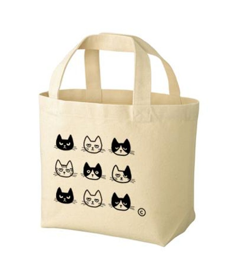 EVERYONE IS DIFFERENT AND THAT'S OK ～ねこシリーズ～　トートバック　Sサイズ【受注生産品】 - 手提包/手提袋 - 其他材质 卡其色