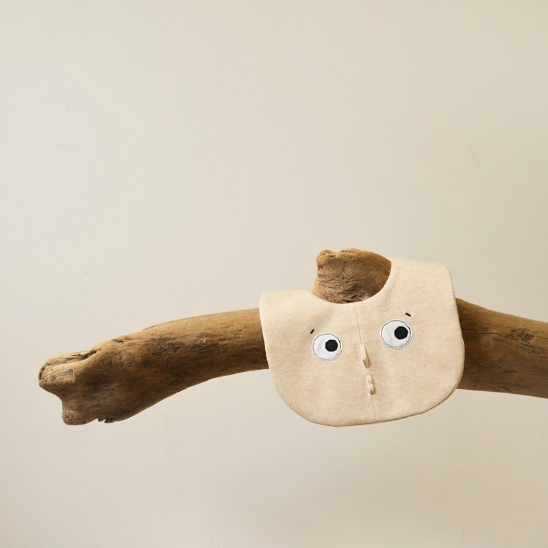 爱恋宝宝款隐形好朋友E 有机棉围兜口水巾 - 围嘴/口水巾 - 棉．麻 卡其色