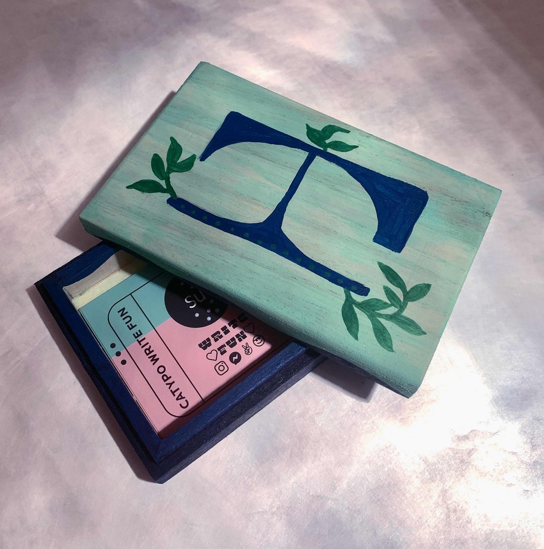 欧字趣 | Visit Card Box | 商业个人名片盒 | 独家课程 | 成品图 - 插画/绘画/写字 - 其他材质 