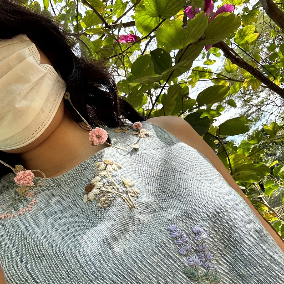 禮物 口罩鍊、眼鏡鍊兩用 Aster Mask Strap Chain and Sunglasse - 口罩 - 贵金属 粉红色