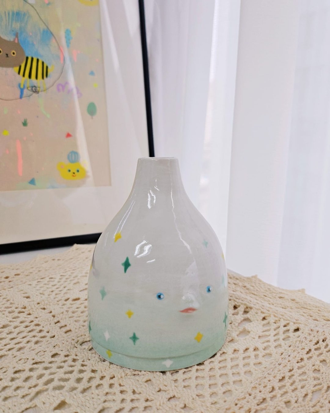 渐渐星语花瓶 - 花瓶/陶器 - 陶 蓝色