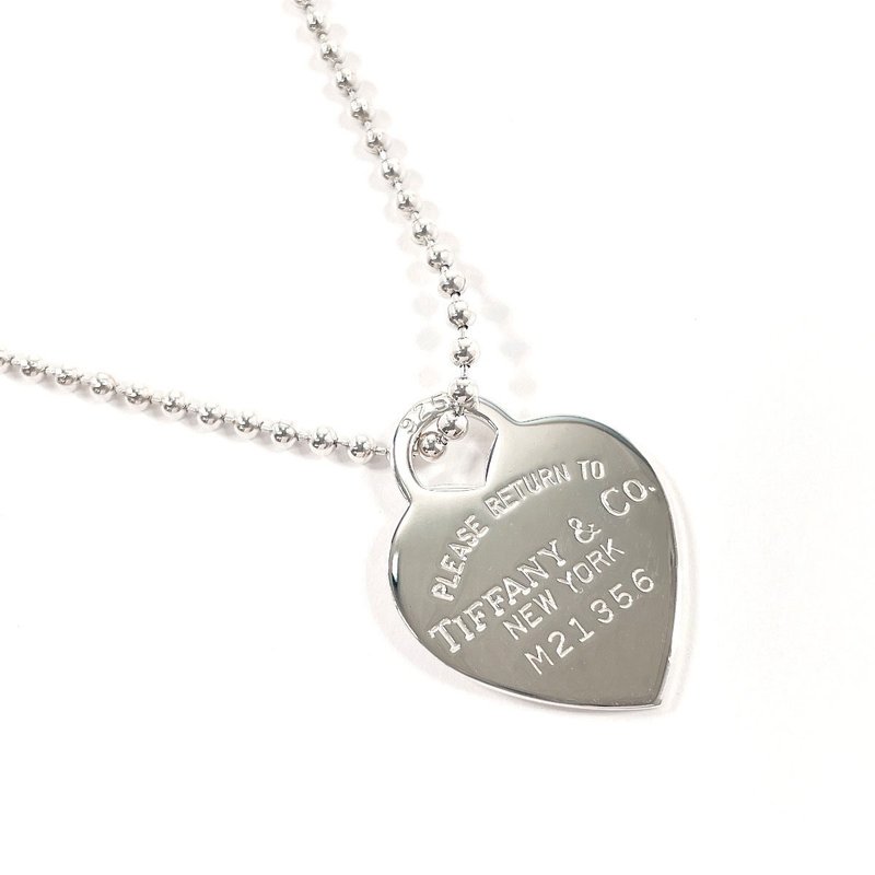 【日本直送 二手美品】 蒂芙尼 TIFFANY&Co. 项链 爱心 坠饰 Return to Tiffany 球链 925 银 - 项链 - 纯银 银色
