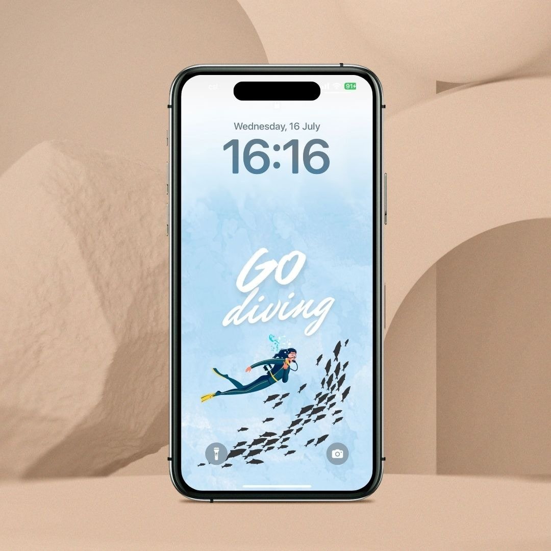 Everyday Log 水底 水肺潜水 电话壁纸 | Wallpaper - 电脑手机桌布/贴图/App 图示 - 其他材质 