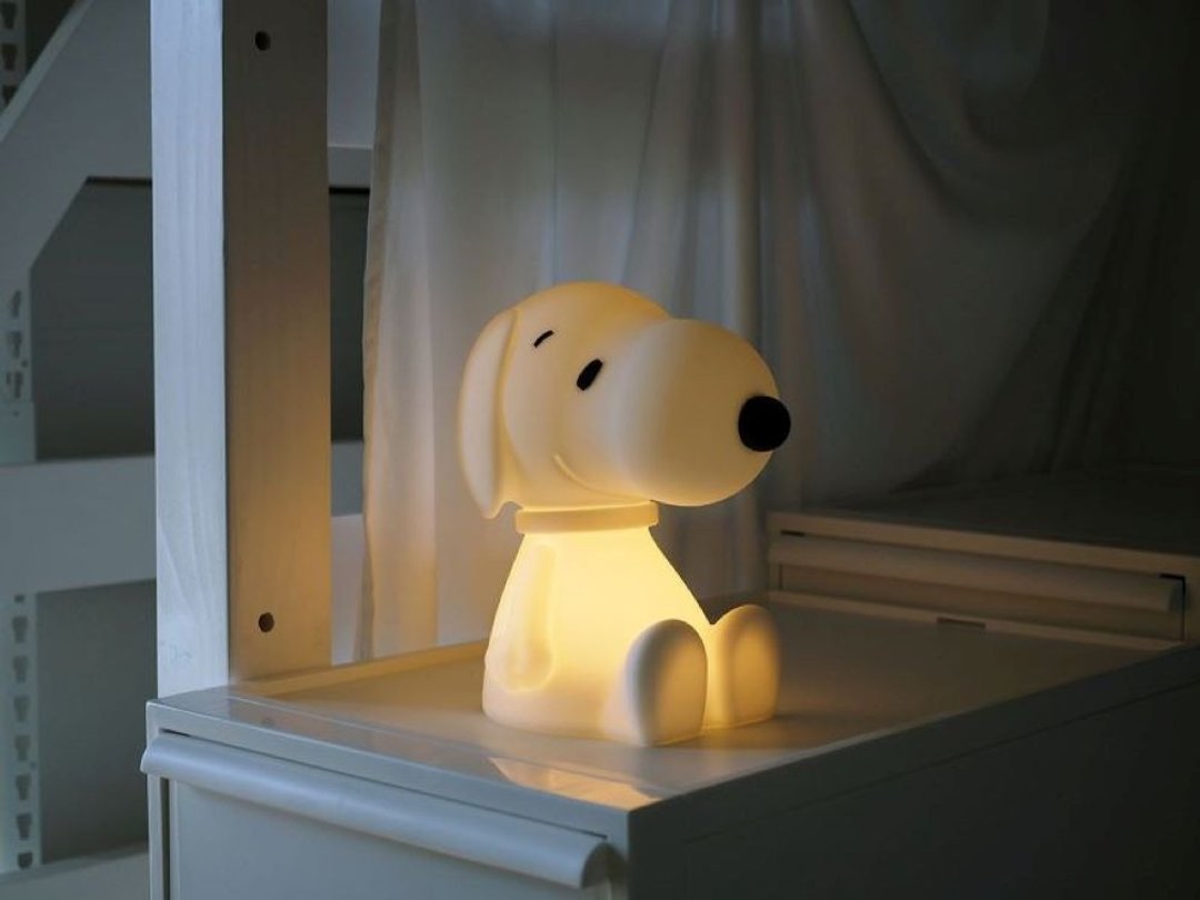 【温馨氛围】Snoopy First Light 史努比造型夜灯 - 灯具/灯饰 - 硅胶 白色